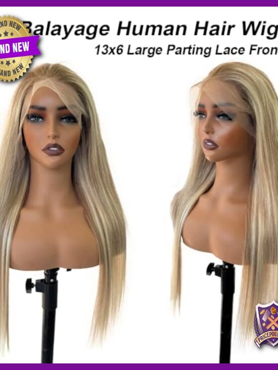 13x6 HD Lace Frontal Wig 28 Inch Human Hair 180% Density Pre Plucked